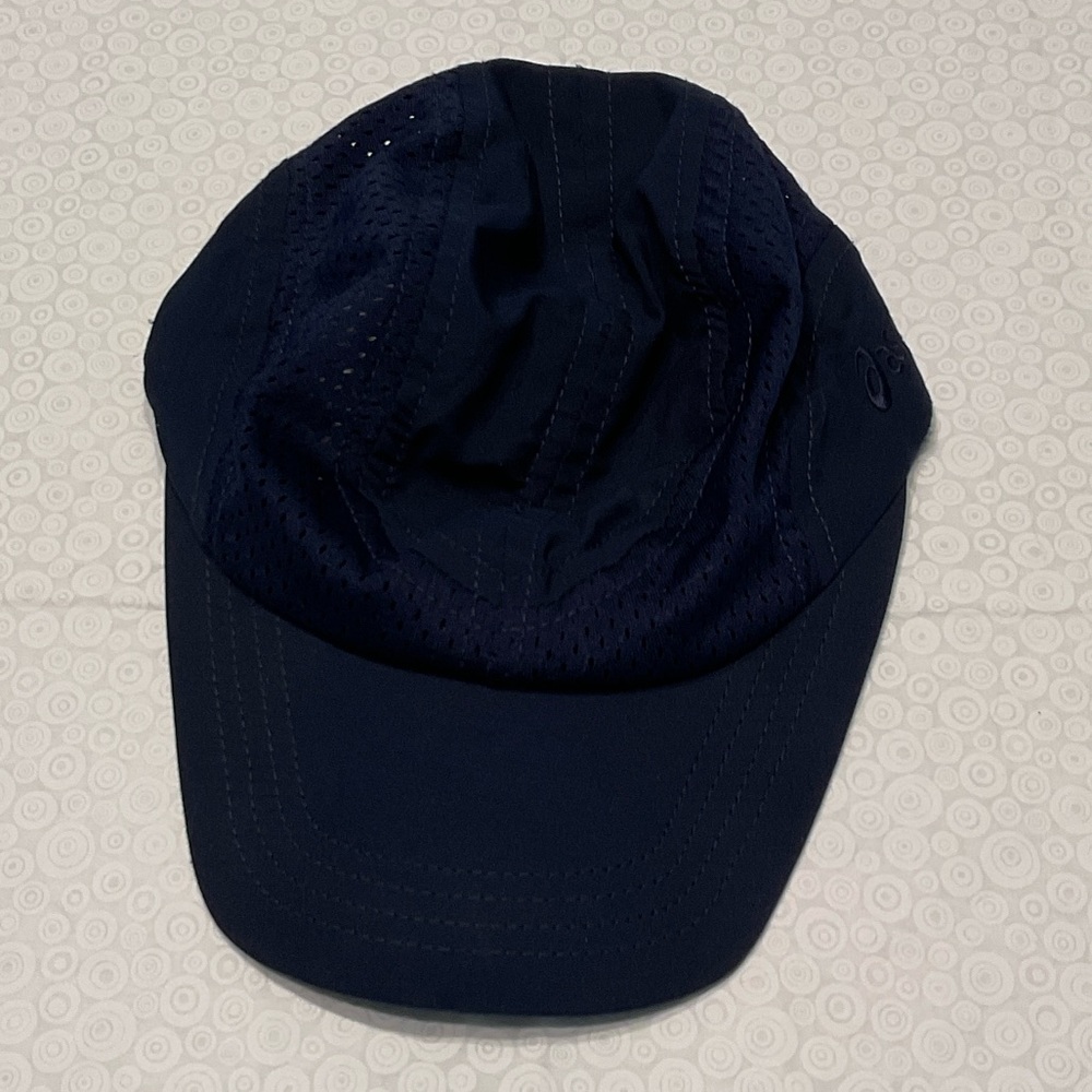 asics Navy Blue Vented Athletic Cap Unisex
